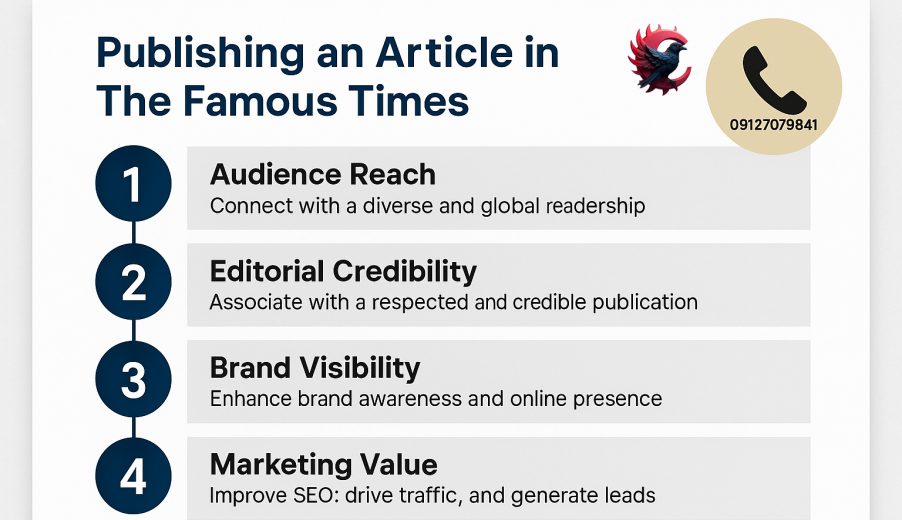 انتشار مقاله در Famous Times2025
