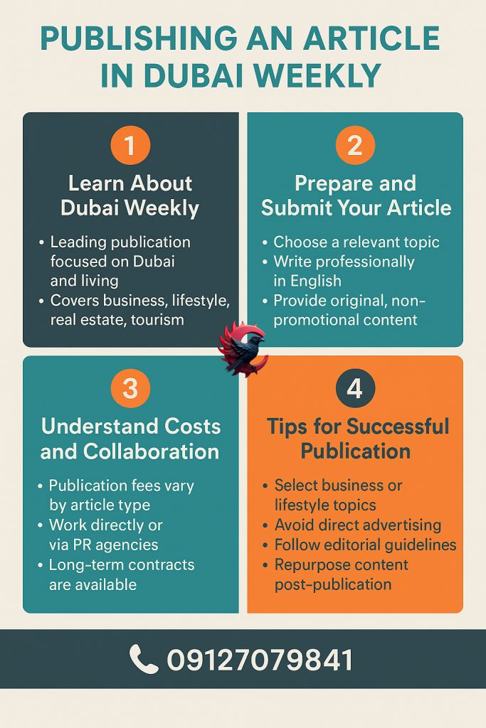 انتشار مقاله در Dubai Weekly