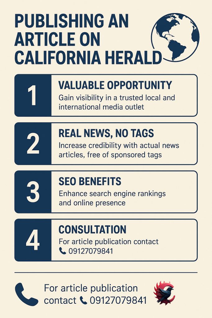 انتشار خبر در California Herald