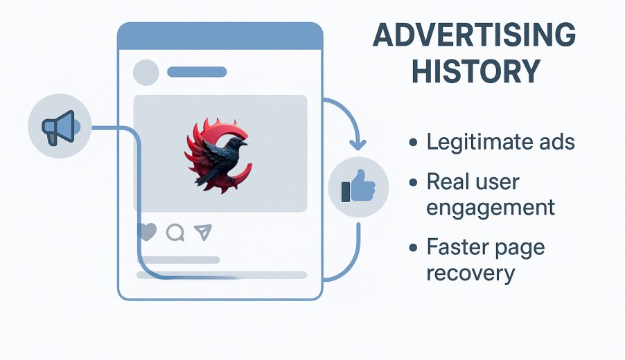 تأثیر تبلیغات بر بازیابی پیج 2025