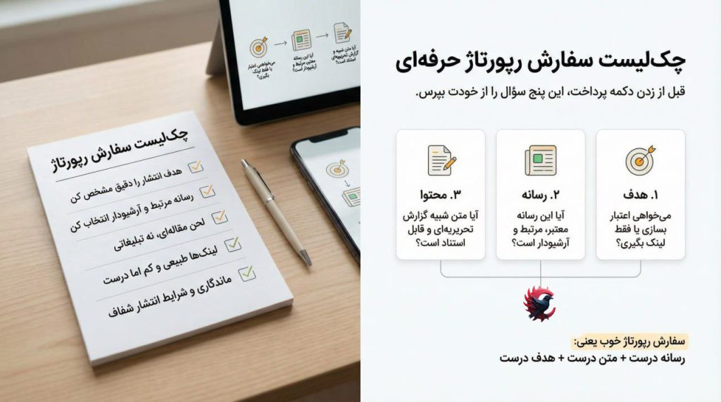 سفارش رپورتاژ