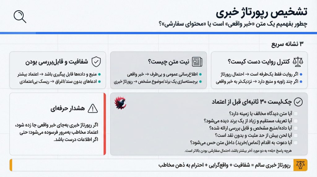 رپورتاژ خبری