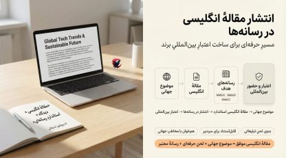 انتشار مقاله انگلیسی در رسانه‌ها؛ چگونه برند را به‌صورت بین‌المللی و معتبر معرفی کنیم 2025 ؟