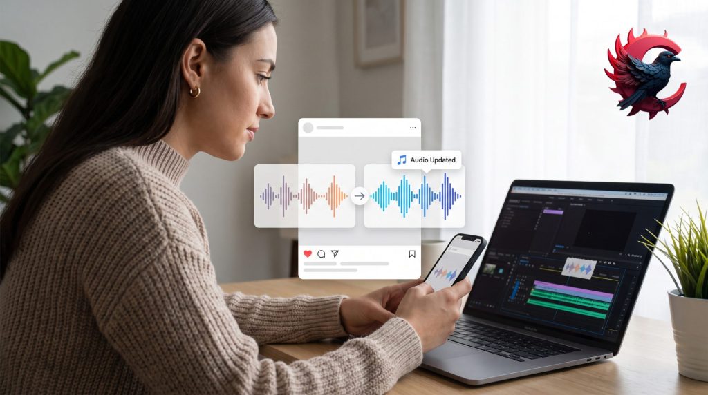 قابلیت Replace Audio ، تغییر موسیقی بدون حذف پست؛ قابلیت جدید چگونه کار می‌کند؟